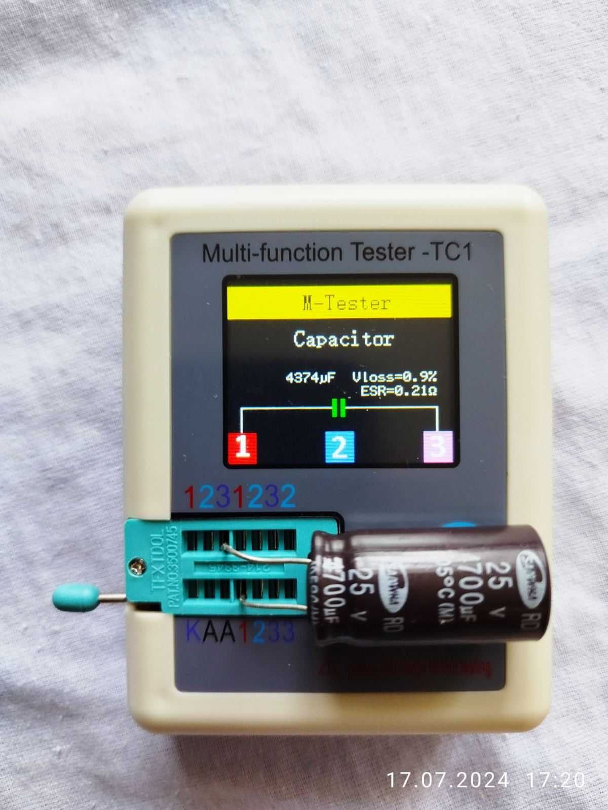 Тестер ESR LCR TC1, T7