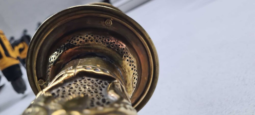 Abajur decorativo artesanal, estilo Médio Oriente, início do século XX