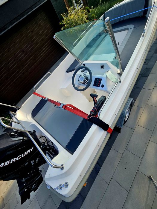 Łódka Kruger Delta E, Mercury 25km, przyczepka, łódź