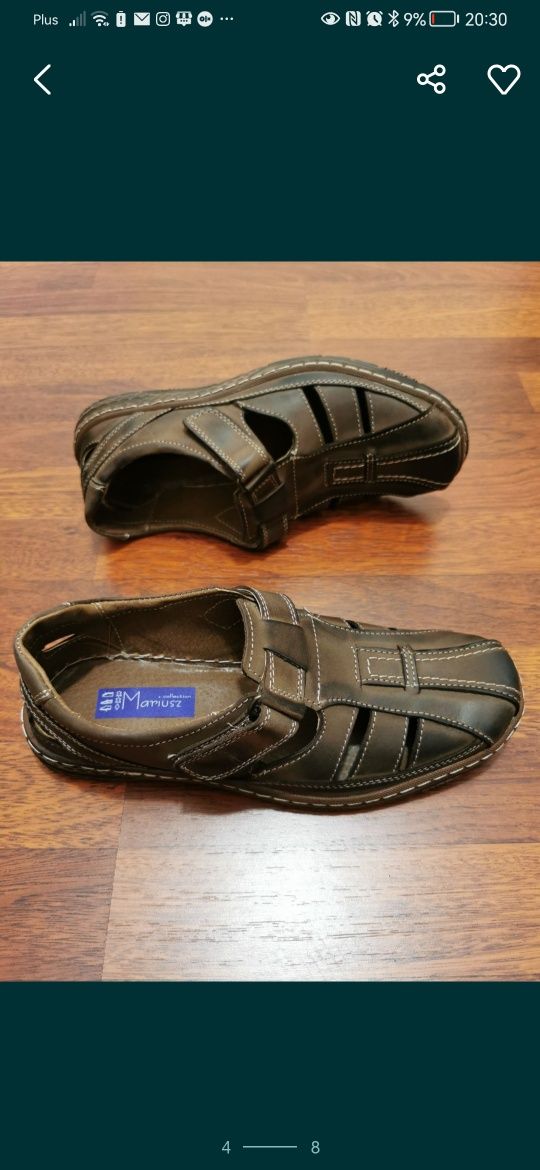 Skórzane Męskie Przewiewne Buty Męskie Lekkie Wygodne
