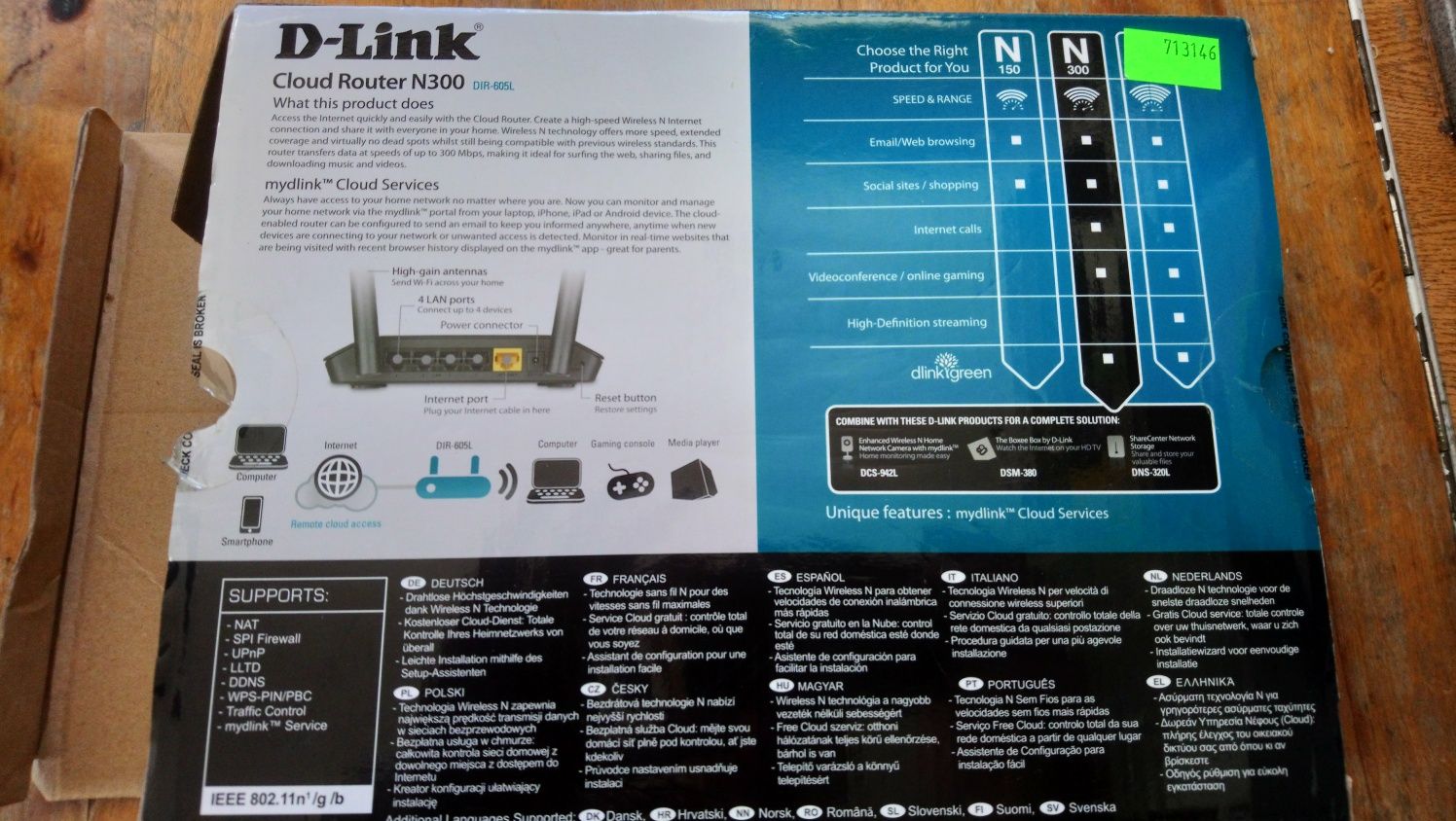 ROUTER D link n 300 Dir 605 L, stan bdb