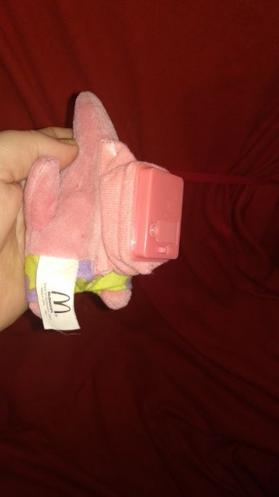 игрушка мягкая розовая Патрик Стар губка боб 2007 макдональдс лот=2шт