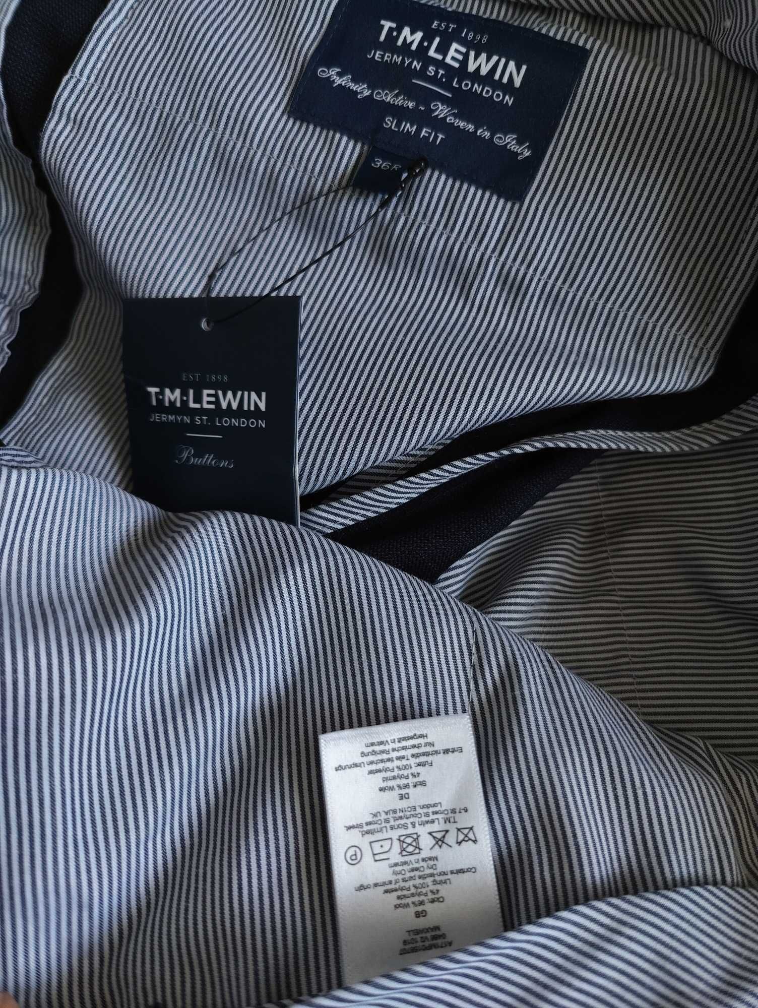 Джинсы брюки TM LEWIN wool trousers United Kingdom w36 dark navy.