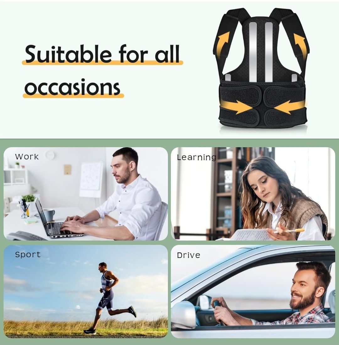Korektor postawy pleców MRLI Unisex rozmiar M