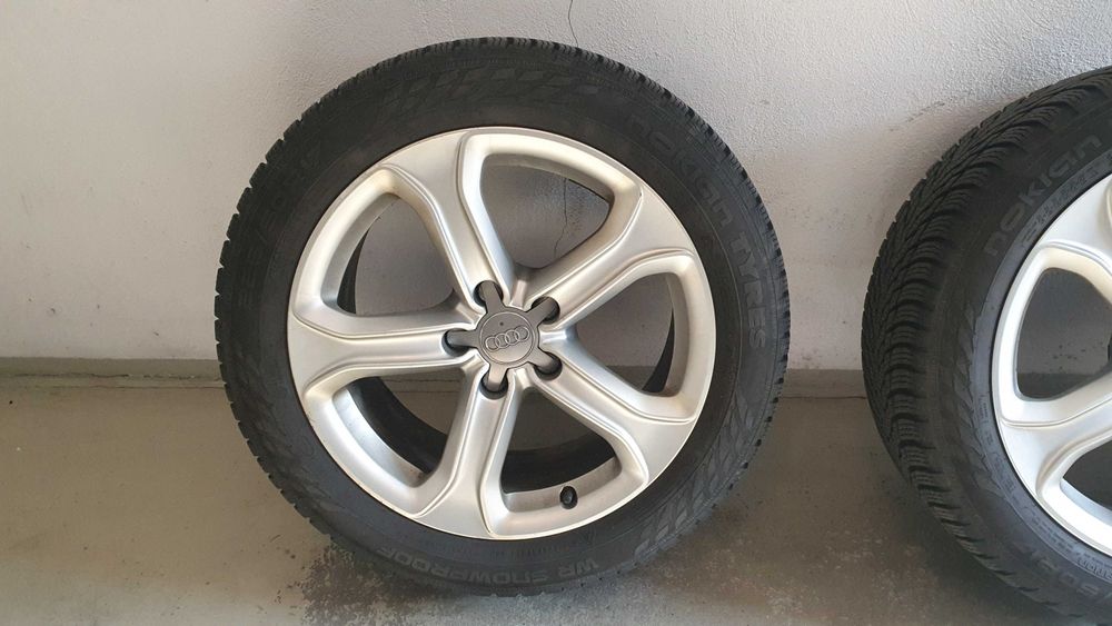 Felgi 225 50 R17 z zimowymi oponami - oryginalne Audi A5