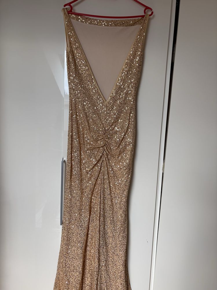 Sukienka cekinowa dluga r.M/L