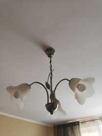 Lampa sufitowa srebrna