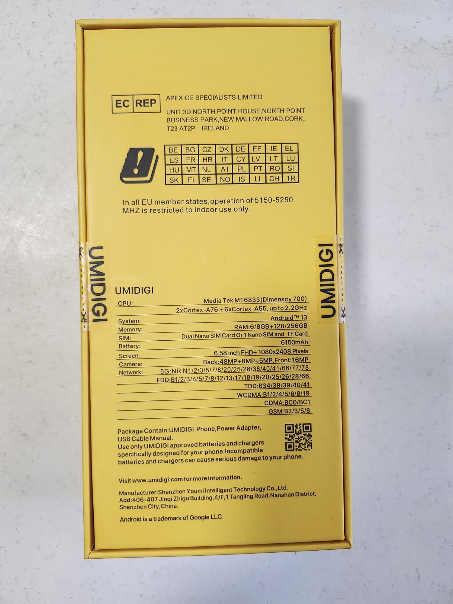 Смартфон UMIDIGI F3 pro 5g, nfc, 6/128 гб