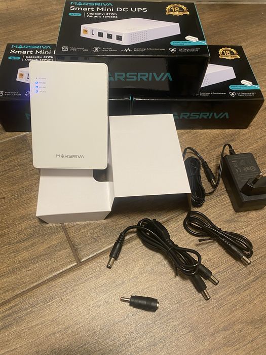 Дбж Безперебійник для роутера міні-UPS MARSRIVA KP3 ємністю 10000mAh