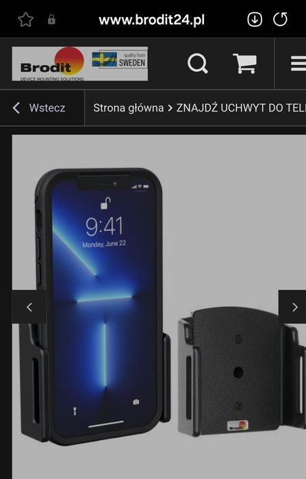 uchwyt na telefon brodit do volvo xc60