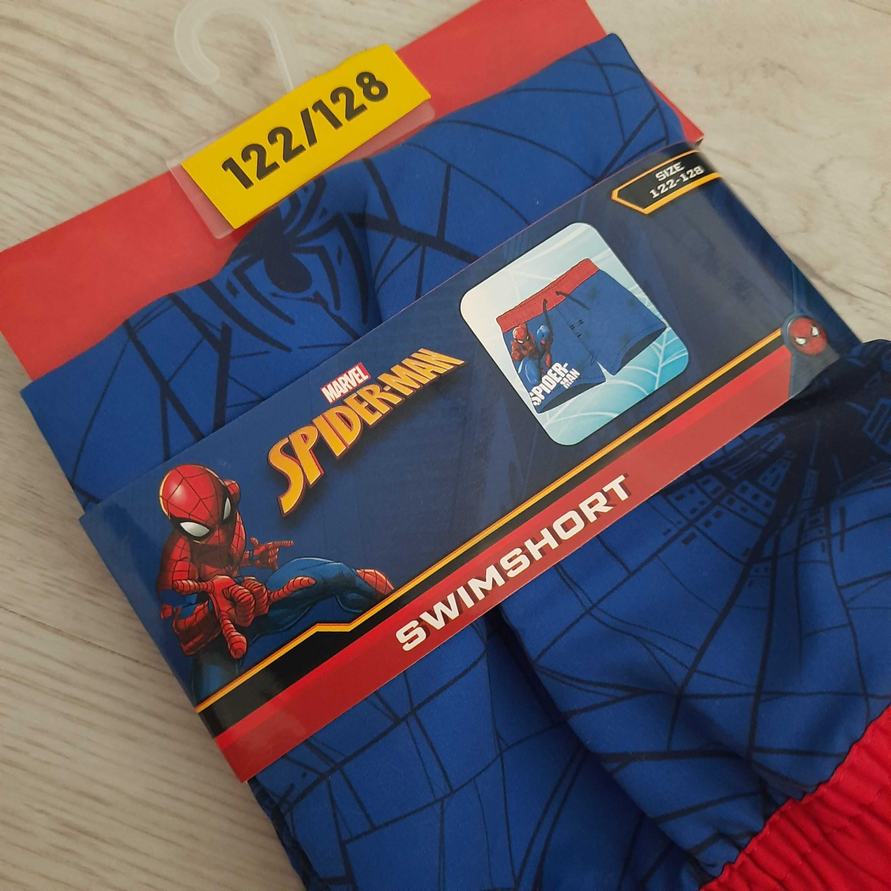 Kąpielówki nowe spodenki do pływania Spider-Man 122/128 dla chłopca