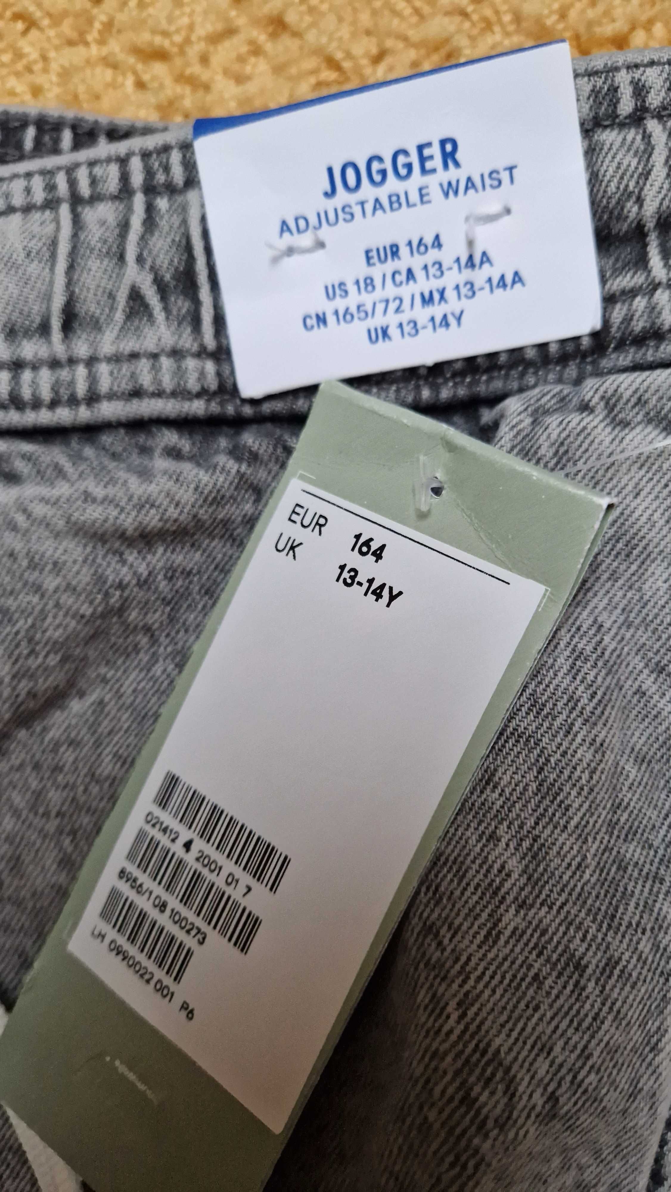 Jeansy Jogger H&M 164