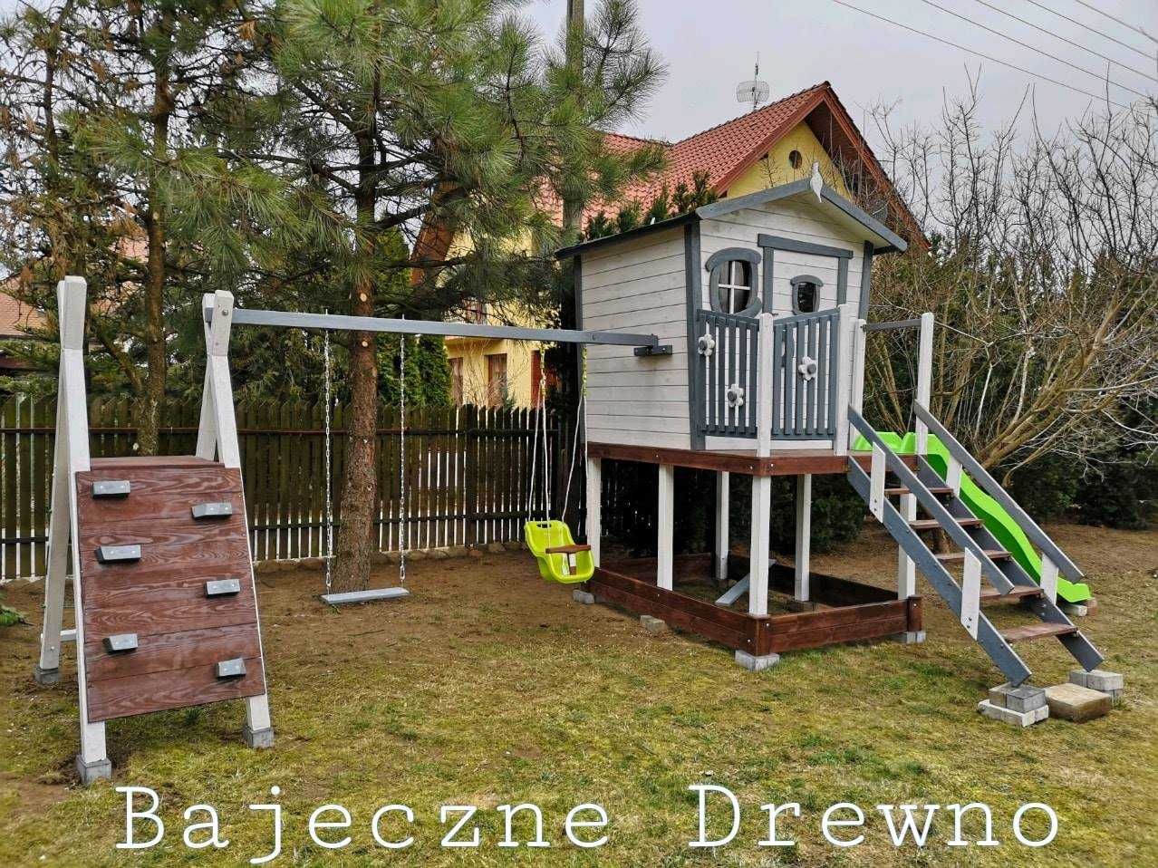 Drewniany plac zabaw dla dzieci - Bajeczne Drewno
