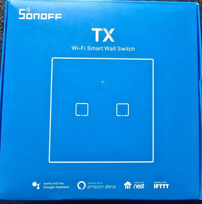 SONOFF T1UK2C - inteligentny włącznik WiFi+RF ścienny , Alexa, Google