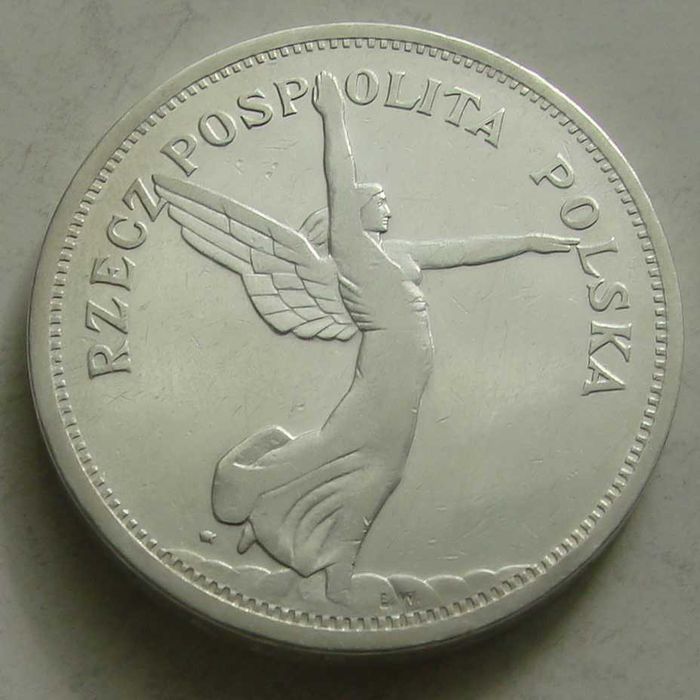 5 zł. 1928 r. Nike ze znakiem. SUPER!!