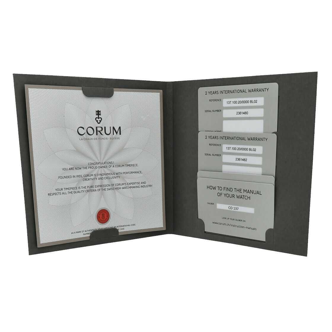 Corum Bubble Chronograph XL 45mm diamenty brylanty plus spinki
