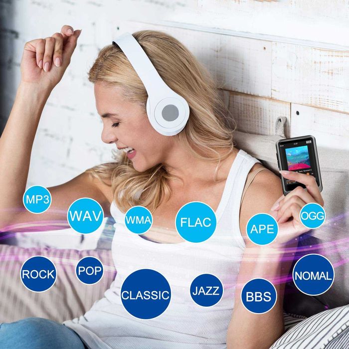 MP3 Player, Searick 16G MP3 Player with Bluetooth 4.2, 2.4"