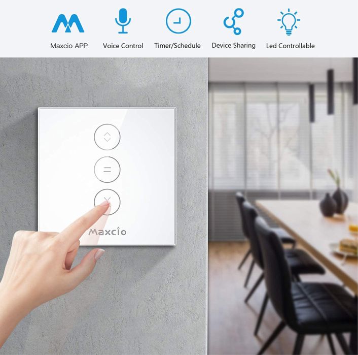 Maxcio inteligentny przełącznik rolet, Wi-Fi 3sztuki