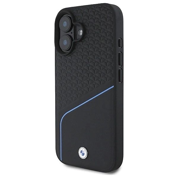BMW BMHMP16S23RDCLK iPhone 16/6.1" czarny/black hardcase Sign Leather