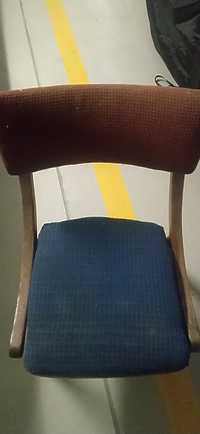 Krzesło PRL niebieskie