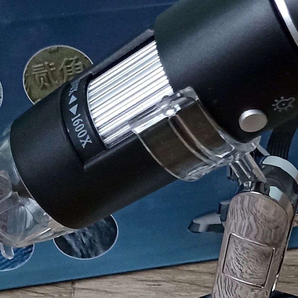 Мікроскоп 3 в 1 1600х USB/Type-C з підставкою та підсвіткою