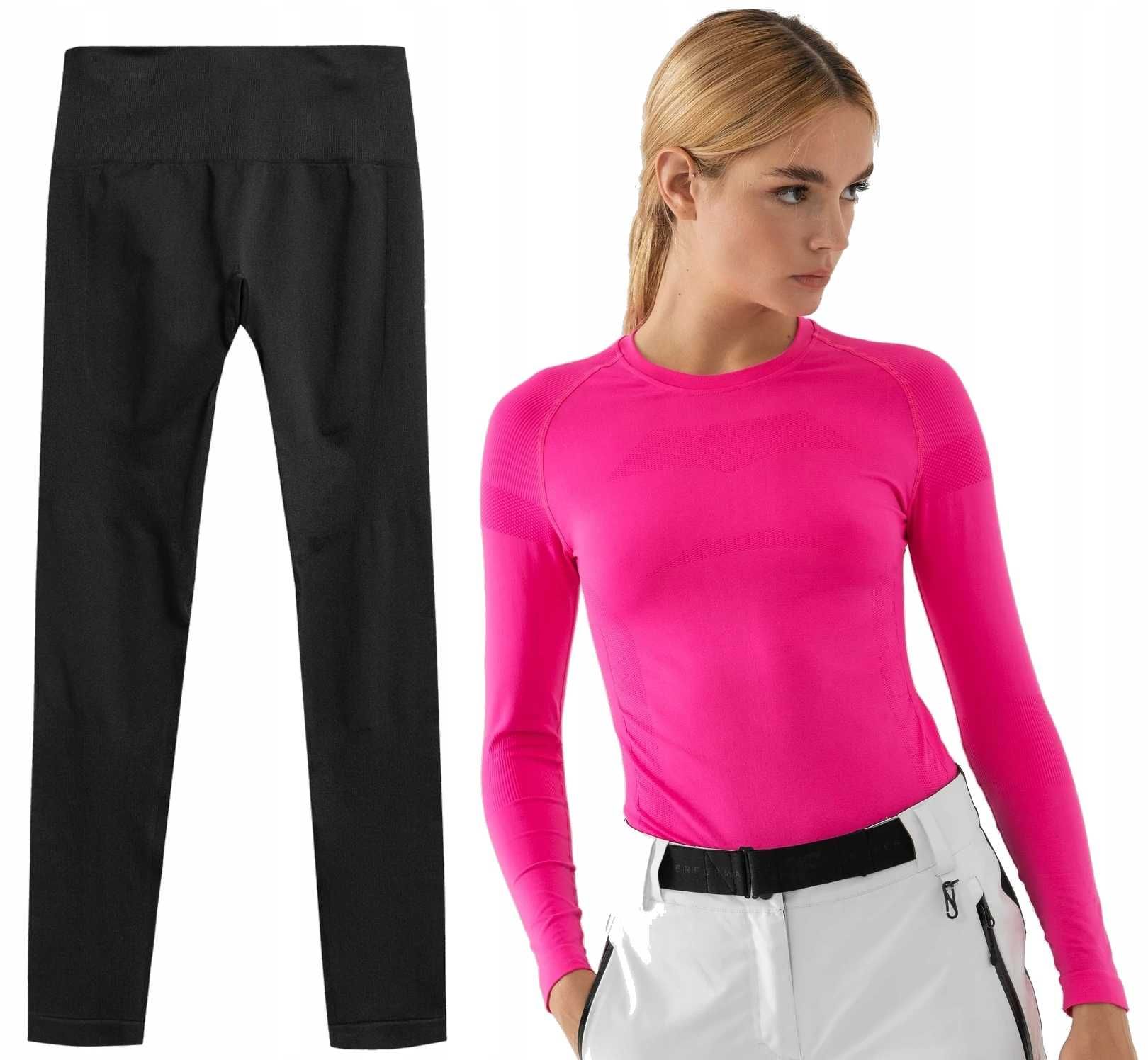 4F Nowy komplet bielizny S/36 termoaktywnej legginsy i top bluzka