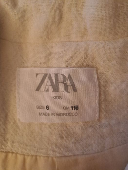 Bawełniany płaszczyk oversize ZARA 116 cm