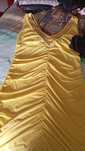 Vestido lindo amarelo maravilhoso