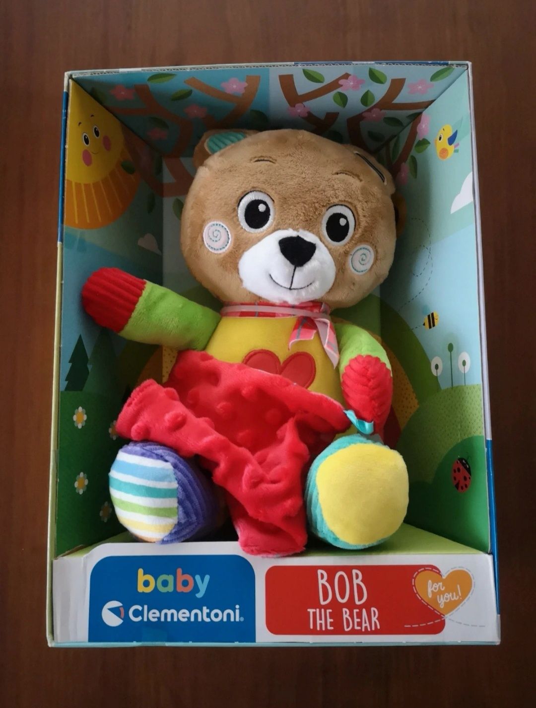 Baby Clementoni Peluche Ursinho Bob novo