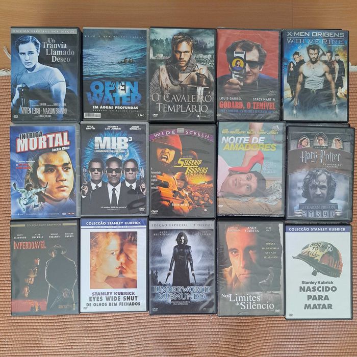 Dvds para venda 2 euros cada um