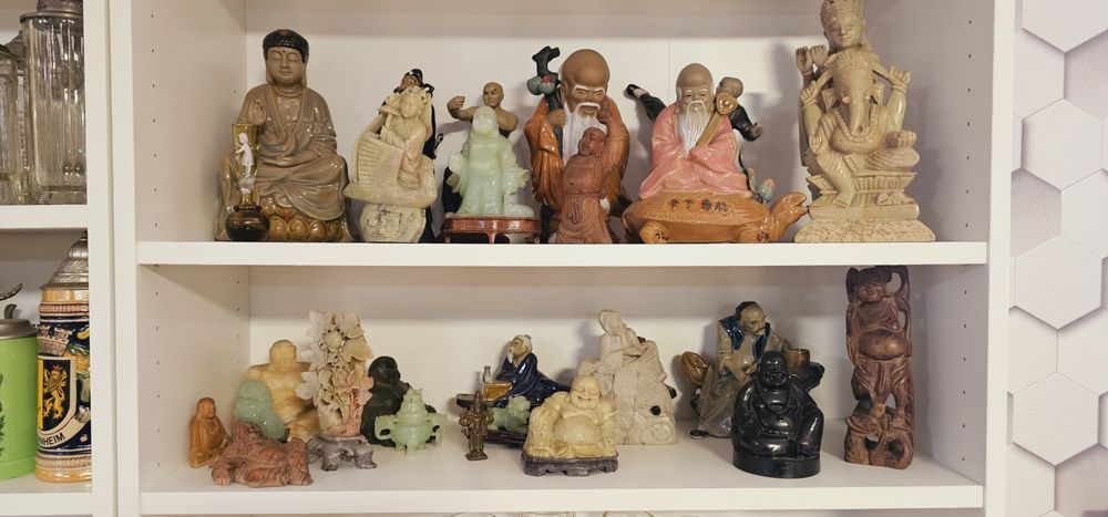 Kamienna figurka buddy - Vintage Prl