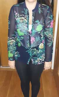 Camisa floral da zara