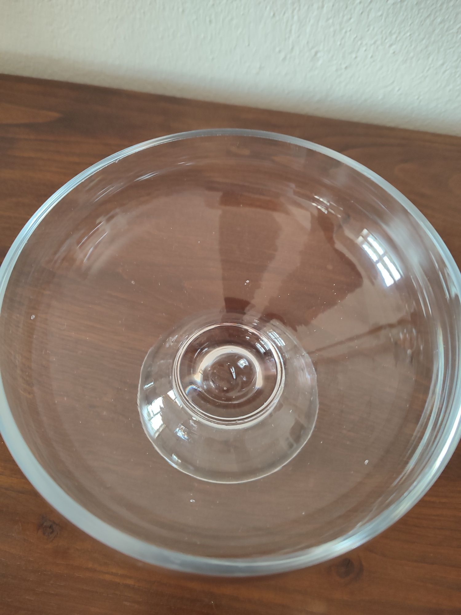 Taça/ castiçal em vidro