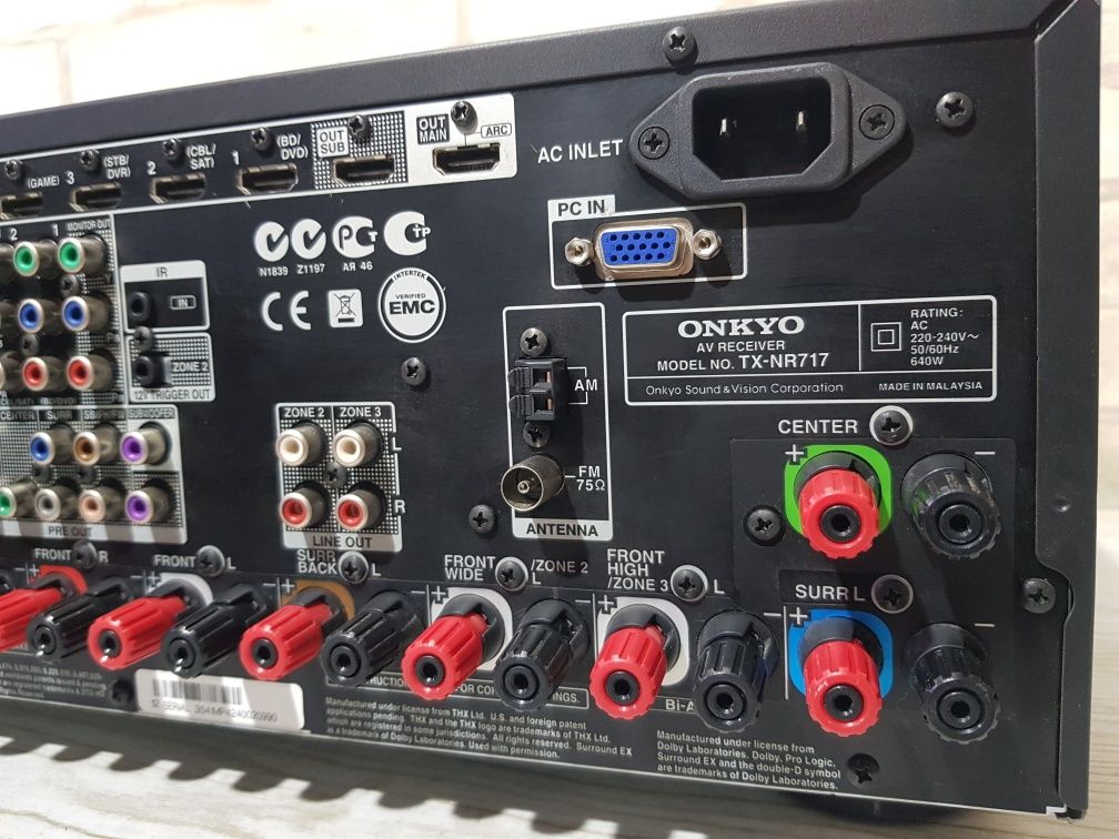 Пульт!7.2 AV-Ресивер Onkyo TX-NR717 7х170Вт HDMI USB 4K