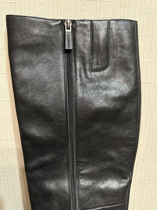 Чоботи зимові, чорні, натуральна шкіра