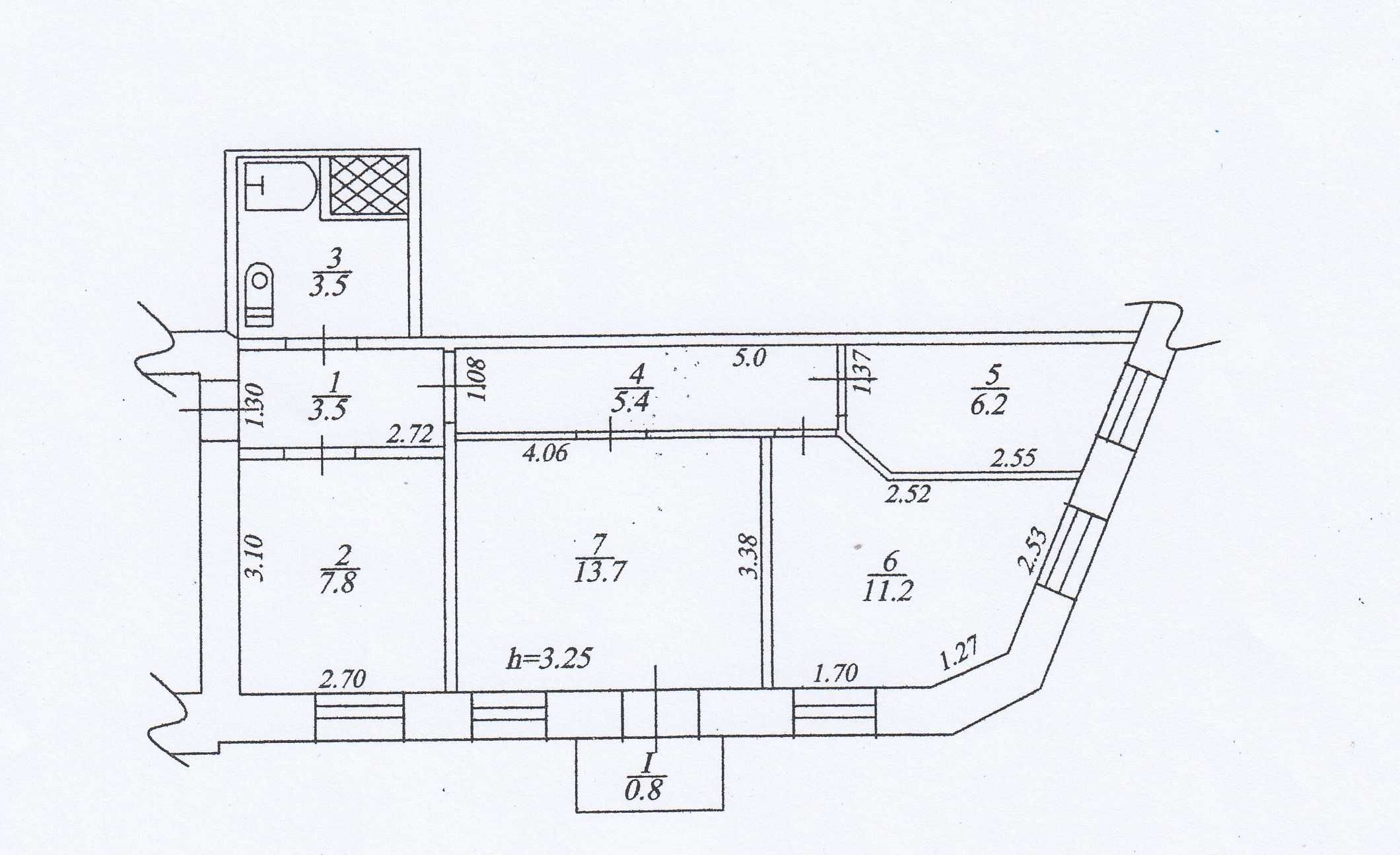 Квартира / тихий офис Исполкомовская 52 м.кв.