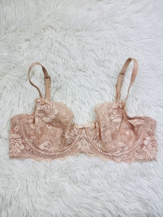 Biustonosz miękki fiszbiny 70D beżowy Change