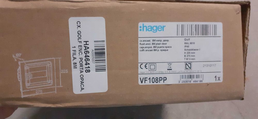 Quadro eletrico hager