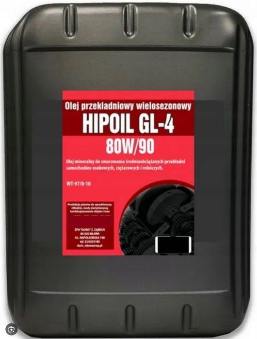 Olej Hipol GL-4 80/90 20l. Przekładniowy
