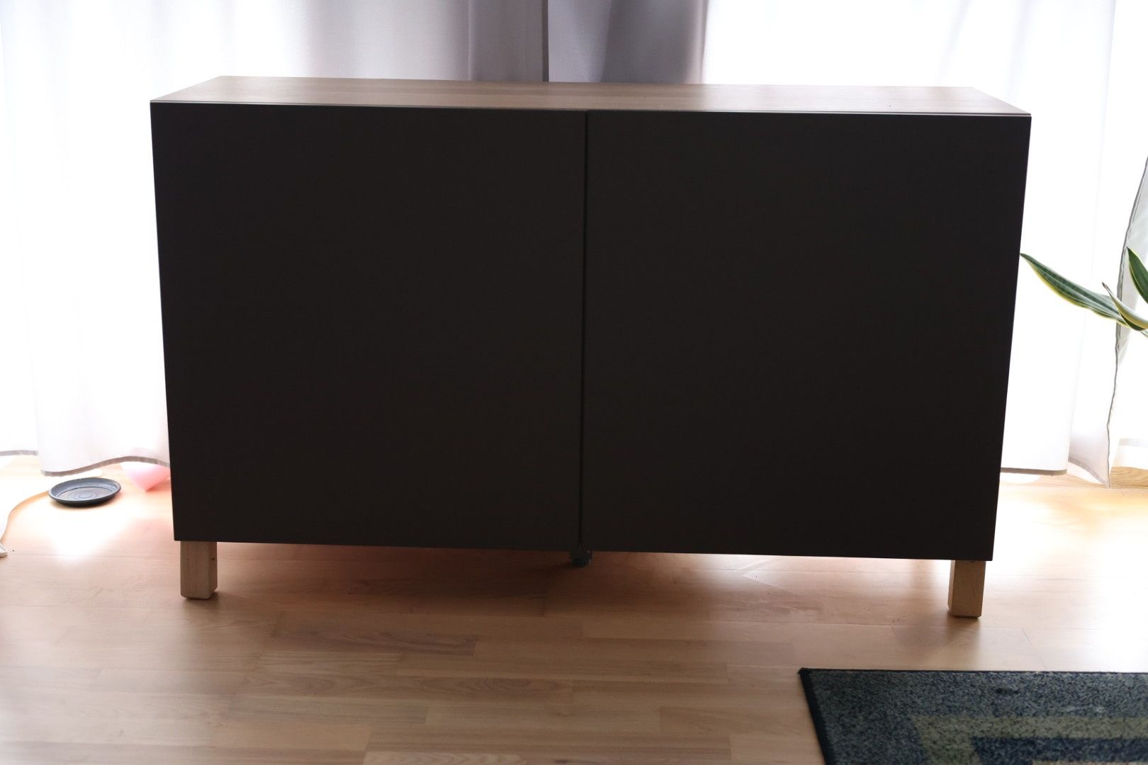 Szafka stojąca BESTA Ikea 120x42x74 cm brąz + drewno