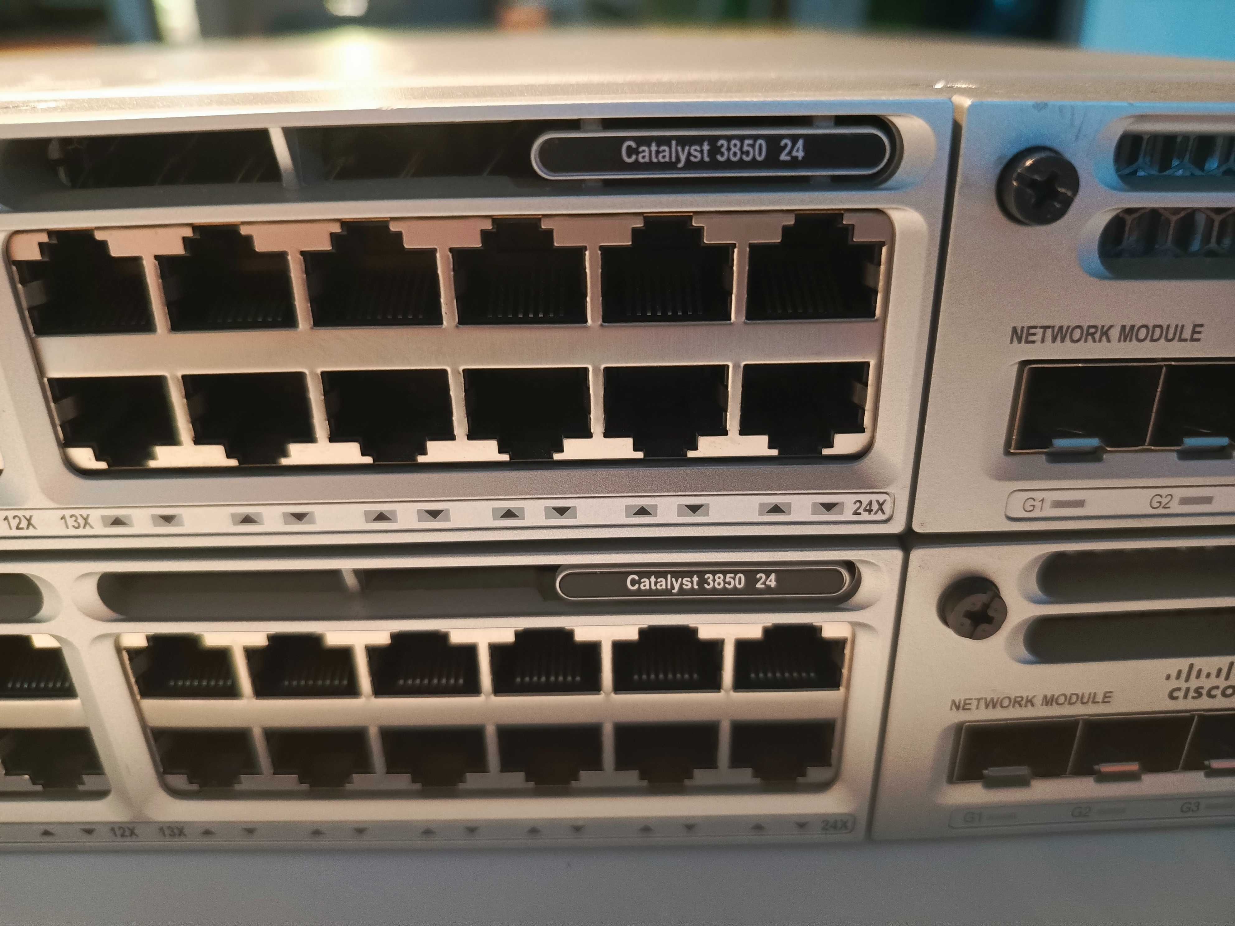 Cisco Catalyst 3850 24 x 2 + moduły + kable