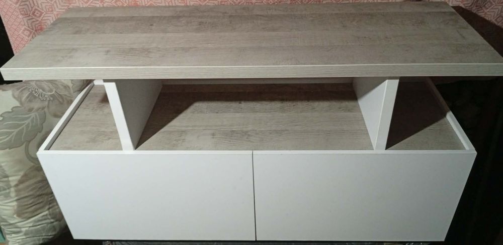 Комод-тумба білий + сірий дуб у гарному стані