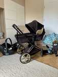 Wózek CYBEX PRIAM by Jeremy Scott 3w1 + baza i akcesoria