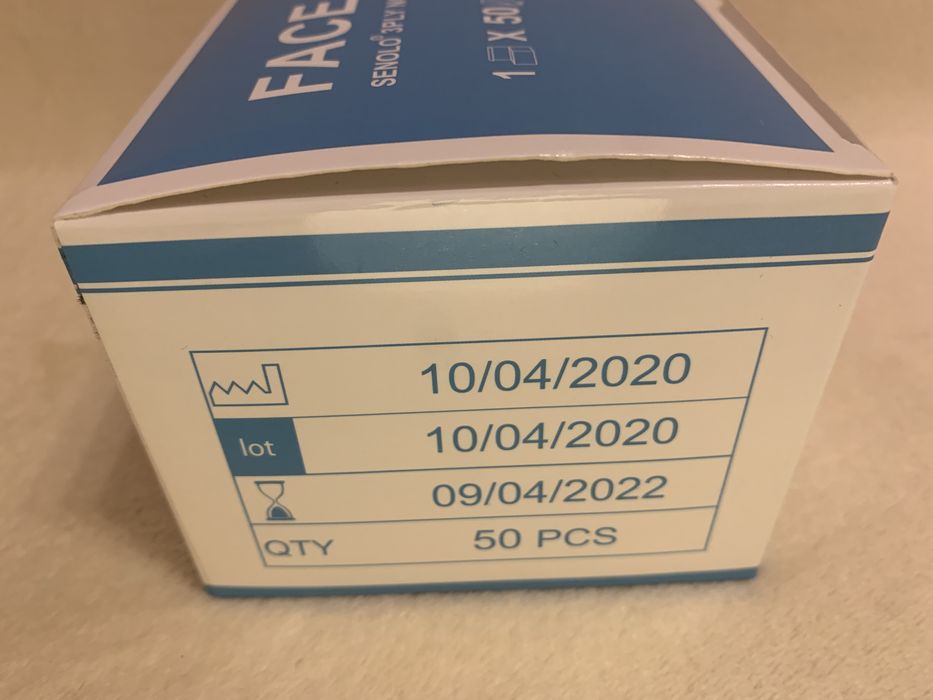 Maseczki jednorazowe 50 sztuk