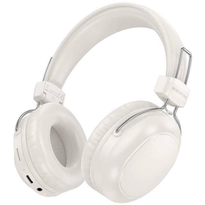 Borofone Słuchawki nauszne BO33 Melody bluetooth białe
