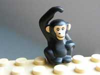 LEGO chimpanzé/macaco (95327pb01) e Jane Goodall (gen161) - Originais