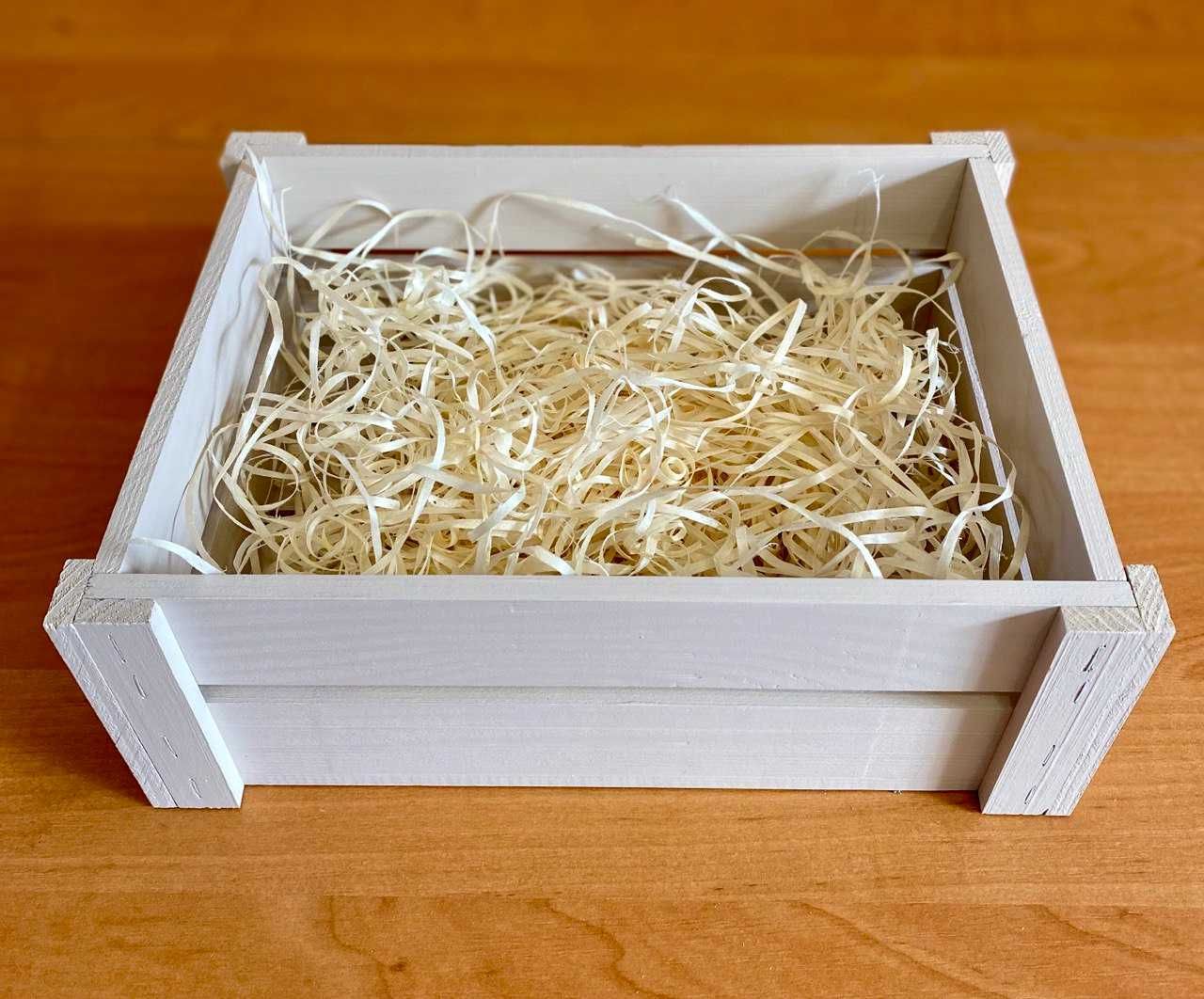 Декоративний дерев'яний ящик/ ящик з наповненням/ ящик фарбований