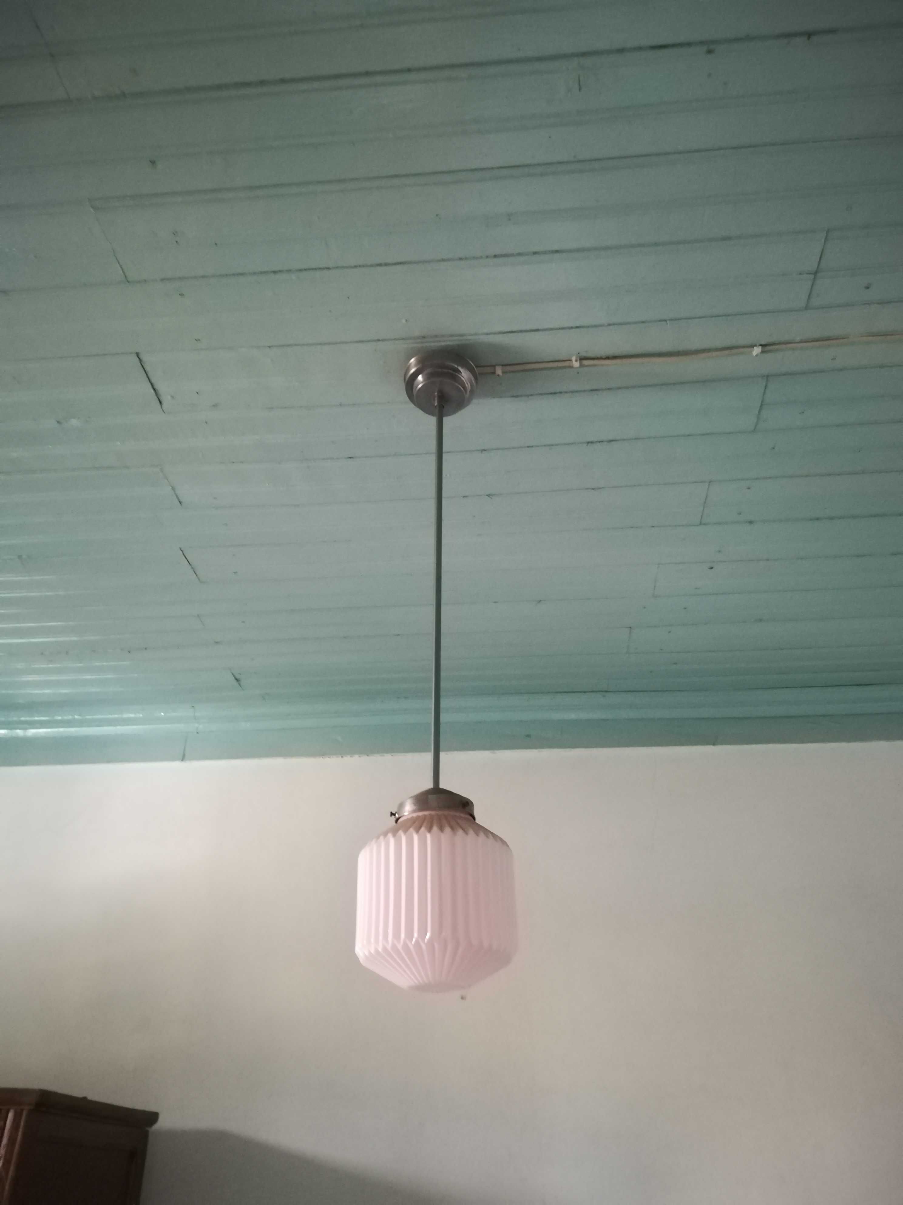 Luminária com 4 lâmpadas fluorescentes || candeeiros antigos de tecto
