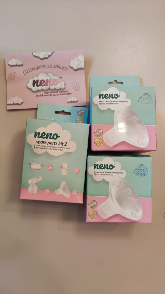Laktator Neno Uno plus akcesoria i części zamienne