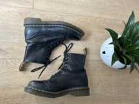 Martensy czarne skórzane botki Dr. Martens